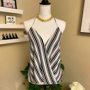 Gorgeous Halter Striped Blouse
